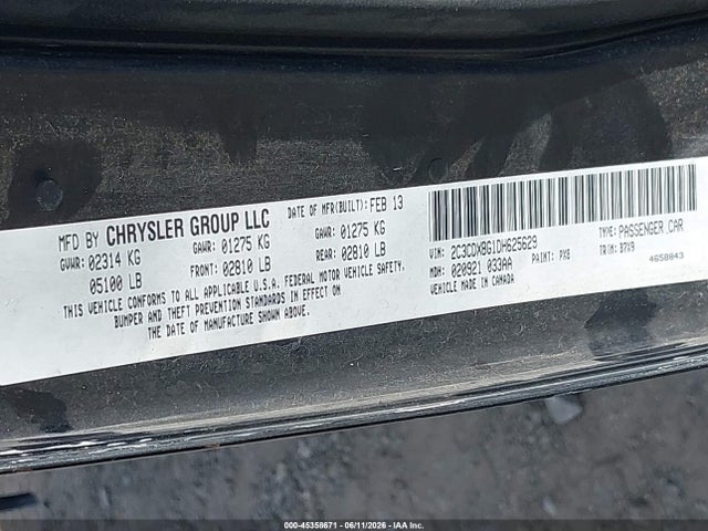 Aukcja sprzedaży 2013 Dodge Charger Se, vin: 2C3CDXBG1DH625629, numer aukcji: 45358671