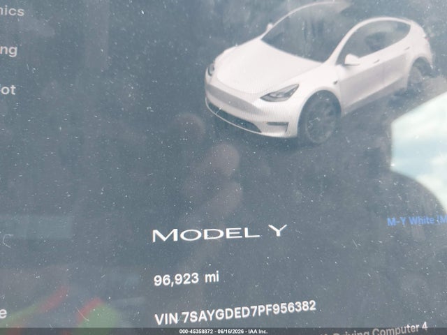 Tesla Model Y Rwd 2023 7SAYGDED7PF956382 Image 15