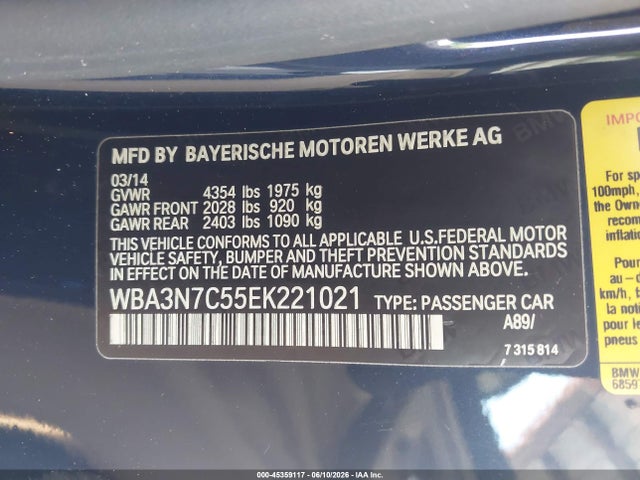 Продаж на аукціоні авто 2014 Bmw 428i, vin: WBA3N7C55EK221021, номер лоту: 45359117