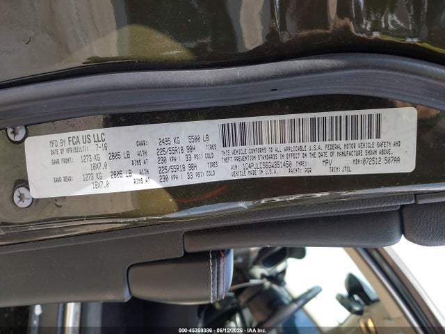 Продажа на аукционе авто 2016 Jeep Cherokee 75th Anniversary, vin: 1C4PJLCS6GW351450, номер лота: 45359386