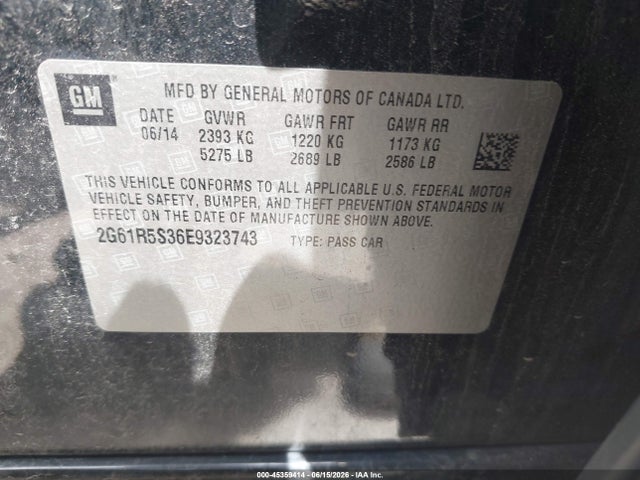 Продаж на аукціоні авто 2014 Cadillac Xts Premium, vin: 2G61R5S36E9323743, номер лоту: 45359414