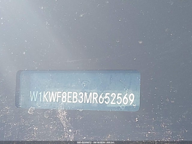 Aukcja sprzedaży 2021 Mercedes-benz C 300 4matic, vin: W1KWF8EB3MR652569, numer aukcji: 45359472