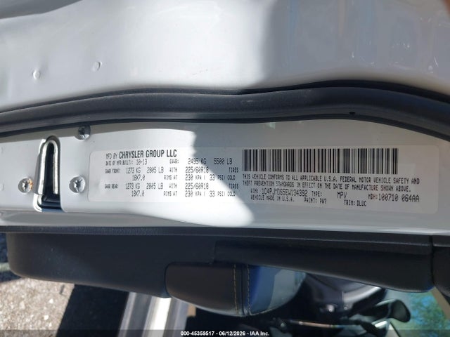Продажа на аукционе авто 2014 Jeep Cherokee Limited, vin: 1C4PJMDS5EW134392, номер лота: 45359517