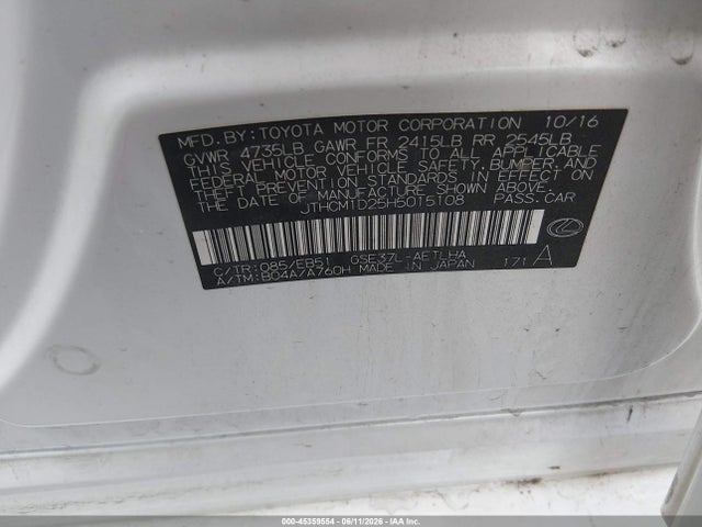 Lexus IS 300 2017 JTHCM1D25H5015108 Image 9