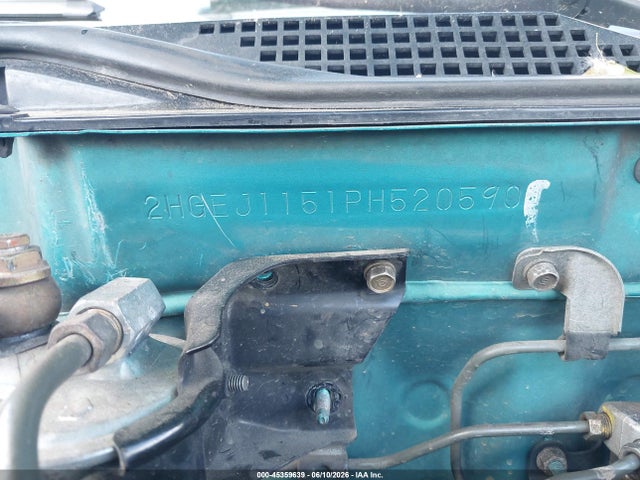 45359639 :رقم المزاد ، 2HGEJ1151PH520590 vin ، 1993 Honda Civic Ex مزاد بيع