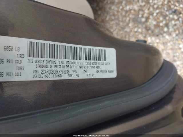 Dodge Grand Caravan Se 2019 2C4RDGBG6KR701245 Image 9