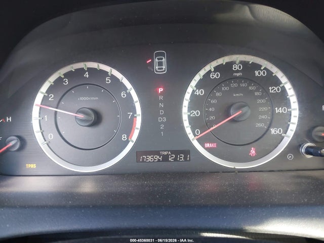 45360031 :رقم المزاد ، 1HGCS1B84CA005301 vin ، 2012 Honda Accord 2.4 Ex-l مزاد بيع