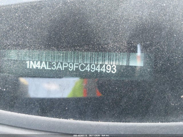 45360118 :رقم المزاد ، 1N4AL3AP9FC494493 vin ، 2015 Nissan Altima 2.5 مزاد بيع