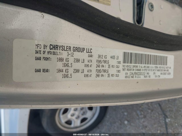 Aukcja sprzedaży 2012 Jeep Patriot Sport, vin: 1C4NJPBA3CD631212, numer aukcji: 45360137