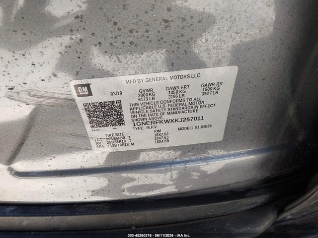 Chevrolet Traverse Ls 2019 1GNERFKWXKJ257011 Image 9