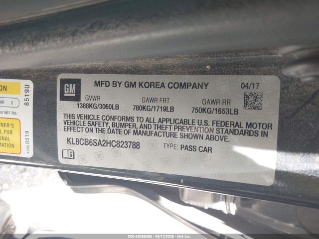 Chevrolet Spark Ls Cvt 2017 KL8CB6SA2HC823788 Image 9