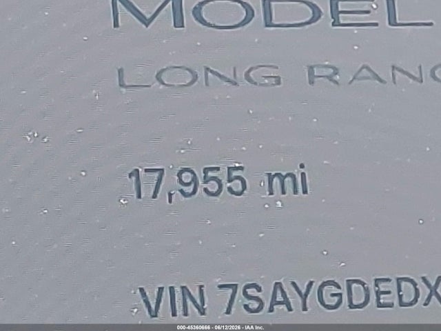 Aukcja sprzedaży 2025 Tesla Model Y Long Range Dual Motor Rear-wheel Drive, vin: 7SAYGDEDXSF270085, numer aukcji: 45360666