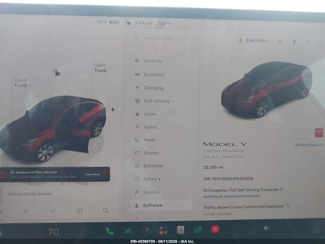 2023 Tesla Model Y Awd/long Range Dual Motor All-wheel Drive მანქანა იყიდება აუქციონზე, vin: 7SAYGDEE1PA124008, აუქციონის ნომერი: 45360709