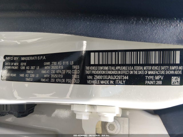 Maserati Levante 2018 ZN661XUA9JX297344 Image 9