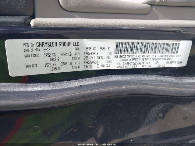 Aukcja sprzedaży 2011 Jeep Grand Cherokee Laredo, vin: 1J4RS4GT1BC504674, numer aukcji: 45361004