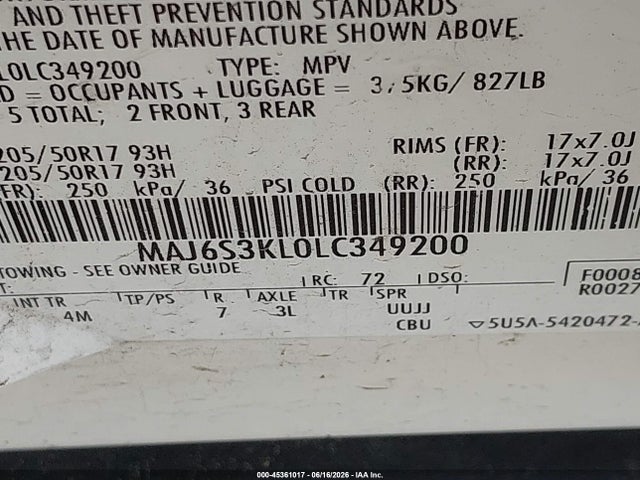 Ford Ecosport Titanium 2020 MAJ6S3KL0LC349200 Image 9