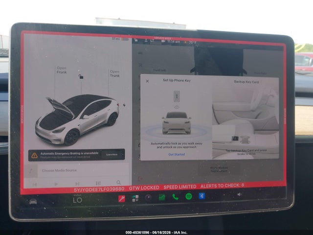 Продажа на аукционе авто 2020 Tesla Model Y Long Range Dual Motor All-wheel Drive, vin: 5YJYGDEE7LF039880, номер лота: 45361096