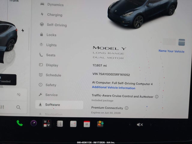45361138 :رقم المزاد ، 7SAYGDEE5RF161052 vin ، 2024 Tesla Model Y Long Range Dual Motor All-wheel Drive مزاد بيع