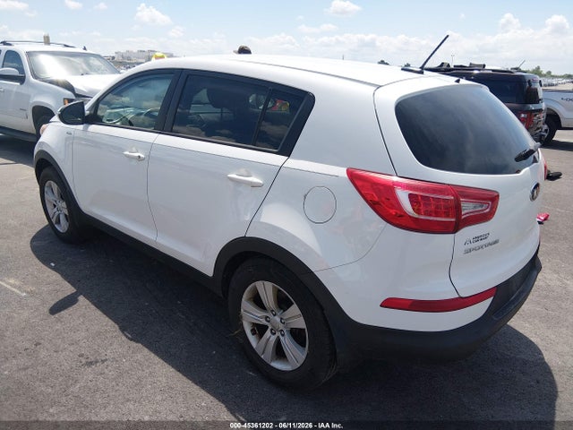 2013 Kia Sportage Lx მანქანა იყიდება აუქციონზე, vin: KNDPBCA29D7538946, აუქციონის ნომერი: 45361202