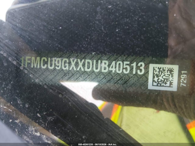 2013 Ford Escape Se მანქანა იყიდება აუქციონზე, vin: 1FMCU9GXXDUB40513, აუქციონის ნომერი: 45361220