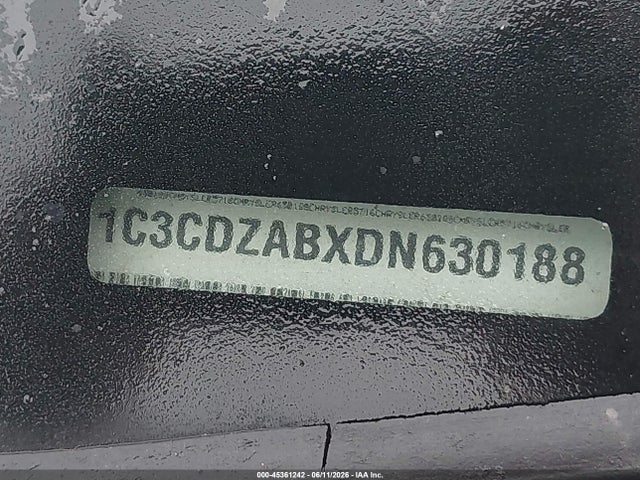 2013 Dodge Avenger Se მანქანა იყიდება აუქციონზე, vin: 1C3CDZABXDN630188, აუქციონის ნომერი: 45361242