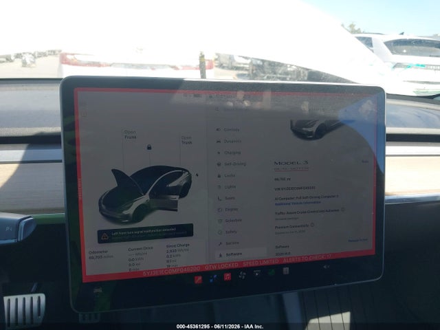 45361295 :رقم المزاد ، 5YJ3E1EC0MF049200 vin ، 2021 Tesla Model 3 Performance Dual Motor All-wheel Drive مزاد بيع