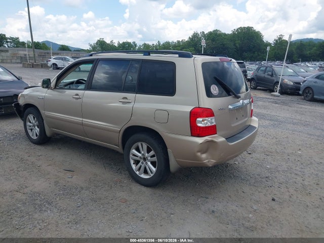 2006 Toyota Highlander Hybrid V6 მანქანა იყიდება აუქციონზე, vin: JTEDW21A560014788, აუქციონის ნომერი: 45361356