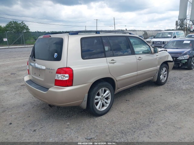 2006 Toyota Highlander Hybrid V6 მანქანა იყიდება აუქციონზე, vin: JTEDW21A560014788, აუქციონის ნომერი: 45361356