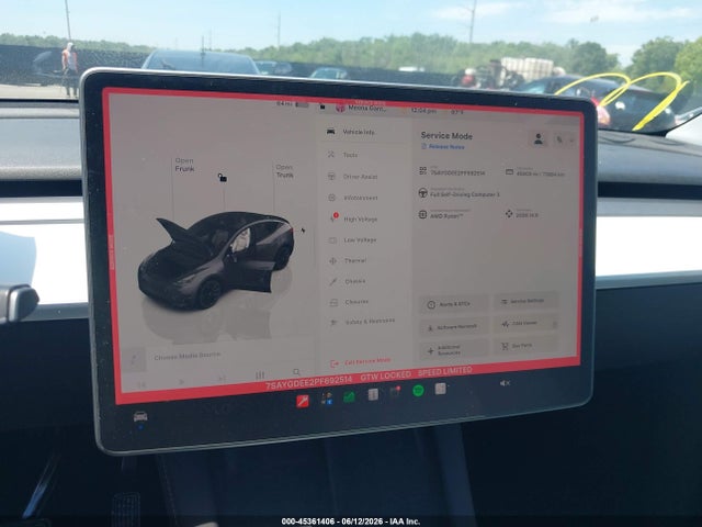 45361406 :رقم المزاد ، 7SAYGDEE2PF692514 vin ، 2023 Tesla Model Y Awd/long Range Dual Motor All-wheel Drive مزاد بيع