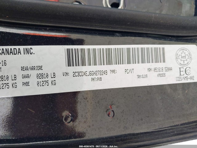 Dodge Charger Srt 392 2016 2C3CDXEJ6GH272249 Image 9
