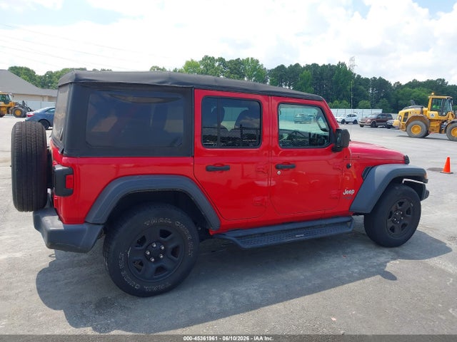2018 Jeep Wrangler Unlimited Sport 4x4 მანქანა იყიდება აუქციონზე, vin: 1C4HJXDG6JW140245, აუქციონის ნომერი: 45361961