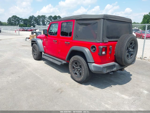 2018 Jeep Wrangler Unlimited Sport 4x4 მანქანა იყიდება აუქციონზე, vin: 1C4HJXDG6JW140245, აუქციონის ნომერი: 45361961