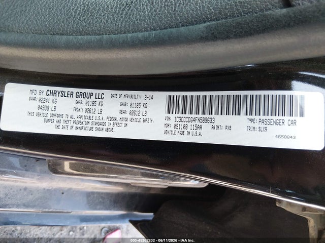1C3CCCDG4FN589633 Chrysler 200 S