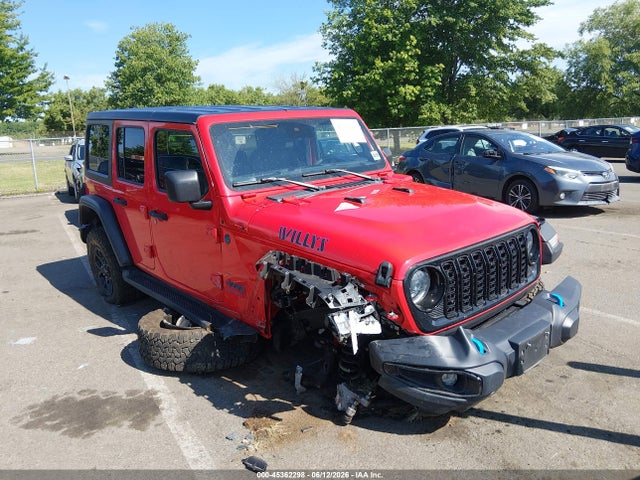 Aukcja sprzedaży 2024 Jeep Wrangler 4xe Willys 4xe, vin: 1C4RJXN68RW189629, numer aukcji: 45362298