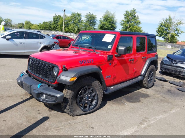 Продажа на аукционе авто 2024 Jeep Wrangler 4xe Willys 4xe, vin: 1C4RJXN68RW189629, номер лота: 45362298