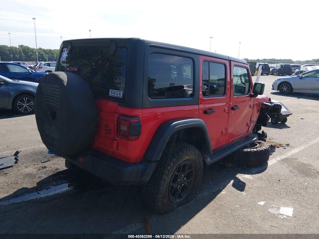 Продажа на аукционе авто 2024 Jeep Wrangler 4xe Willys 4xe, vin: 1C4RJXN68RW189629, номер лота: 45362298