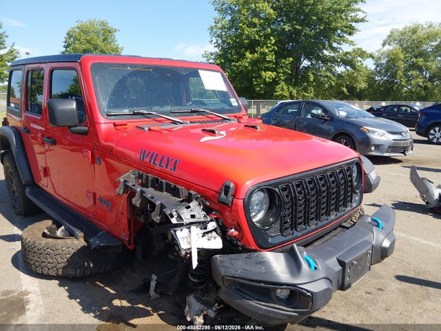 Продажа на аукционе авто 2024 Jeep Wrangler 4xe Willys 4xe, vin: 1C4RJXN68RW189629, номер лота: 45362298