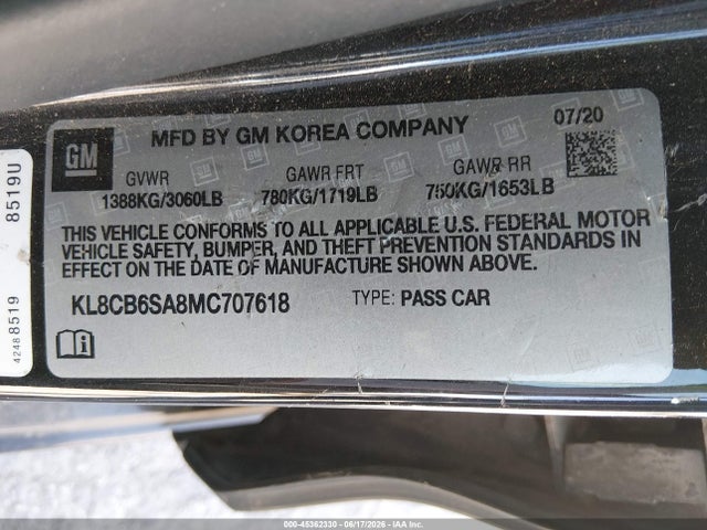 Chevrolet Spark Fwd Ls Automatic 2021 KL8CB6SA8MC707618 Image 9