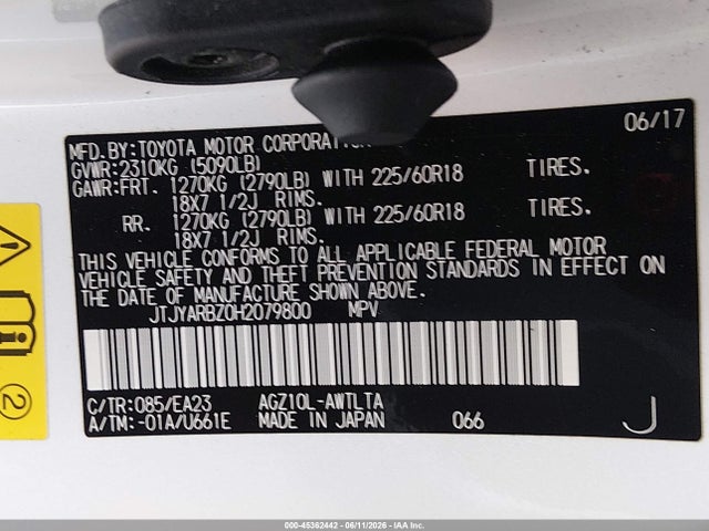 Lexus NX 200T 2017 JTJYARBZ0H2079800 Image 9