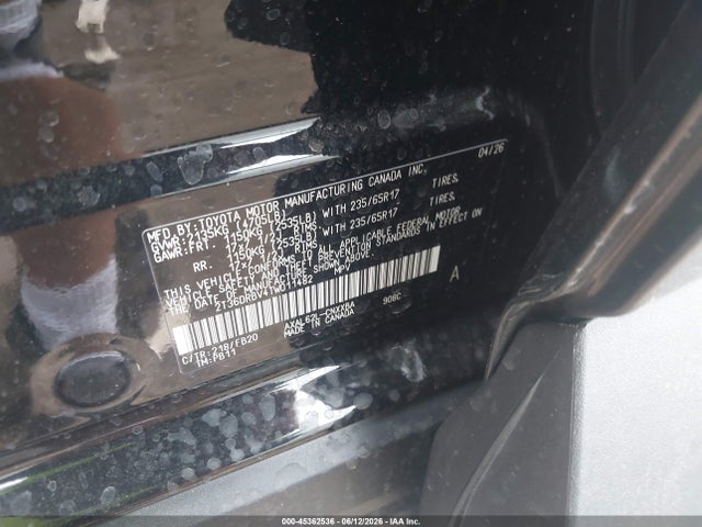 Aukcja sprzedaży 2026 Toyota Rav4 Le, vin: 2T36DRBV4TW011482, numer aukcji: 45362536
