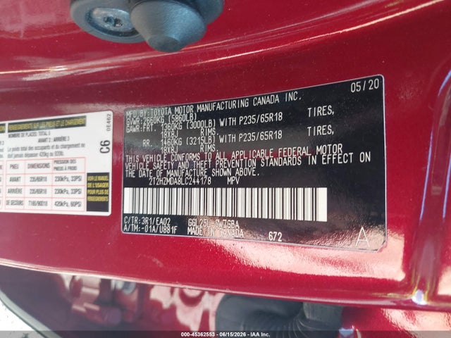 Продаж на аукціоні авто 2020 Lexus Rx 350, vin: 2T2HZMDA8LC244178, номер лоту: 45362553