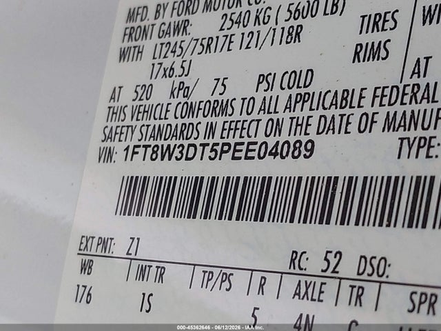Aukcja sprzedaży 2023 Ford F-350 King Ranch/lariat/platinum/xl/xlt, vin: 1FT8W3DT5PEE04089, numer aukcji: 45362646