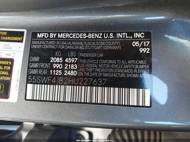 Mercedes-Benz C 300 2017 55SWF4JB2HU227637 Image 9