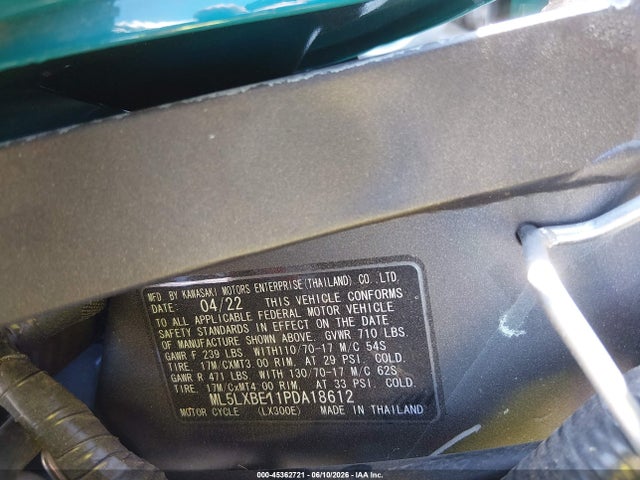 2023 Kawasaki Klx300 E მანქანა იყიდება აუქციონზე, vin: ML5LXBE11PDA18612, აუქციონის ნომერი: 45362721