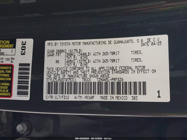 3TYLE5JN2ST075311 Toyota Tacoma Trd Off Road