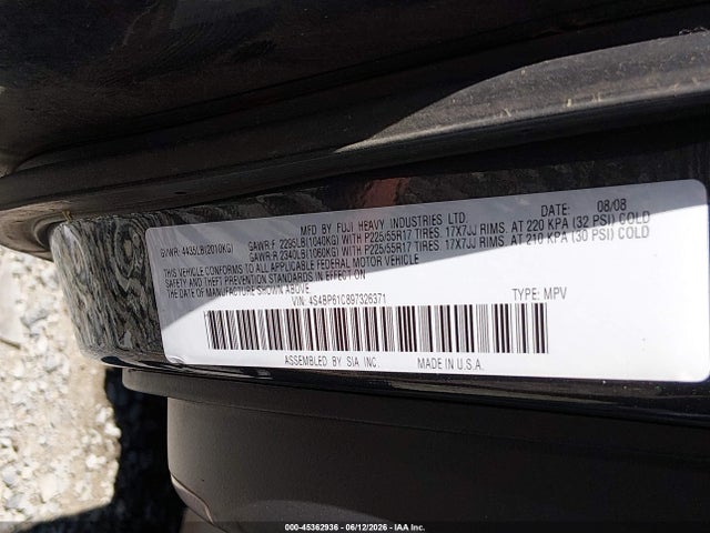 Продаж на аукціоні авто 2009 Subaru Outback 2.5i, vin: 4S4BP61C897326371, номер лоту: 45362936