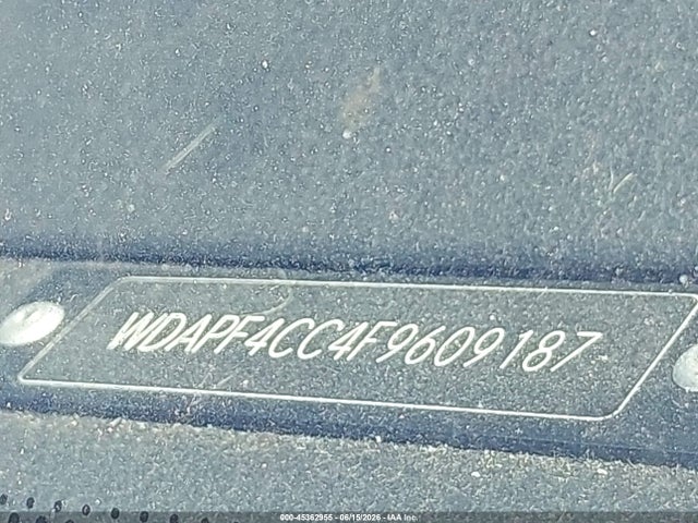 45362955 :رقم المزاد ، WDAPF4CC4F9609187 vin ، 2015 Mercedes-benz Sprinter 3500 مزاد بيع