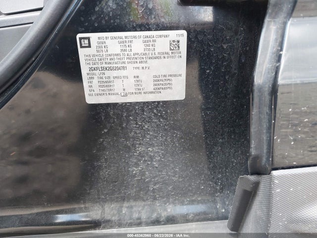 GMC Terrain Sle-1 2016 2GKFLSEK2G6204781 Image 9