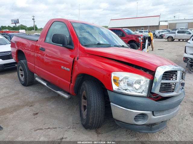 2008 Dodge Ram 1500 St/sxt მანქანა იყიდება აუქციონზე, vin: 1D7HA16K78J147569, აუქციონის ნომერი: 45363053