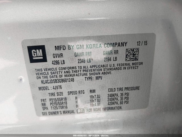 Buick Encore Premium 2016 KL4CJDSB3GB601248 Image 9